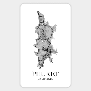 Phuket Island Map - Thailand Cartography Magnet